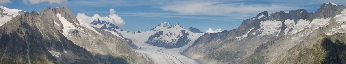 Aletsch gletscher panorama